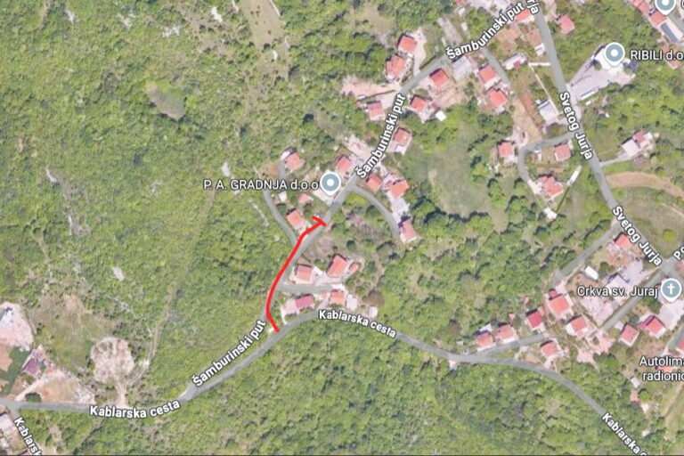 Nastavak radova na Šamburinskom putu na Gornjoj Drenovi, cesta se zatvara za promet