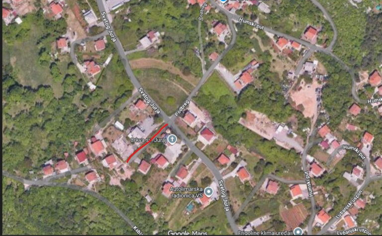 Zatvara se dio Ulice sv. Jurja: U ponedjeljak počinju radovi na Gornjoj Drenovi