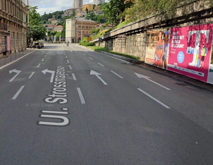 Radovi na cesti Strossmayerova – Fiumara u ponedjeljak od 5 ujutro